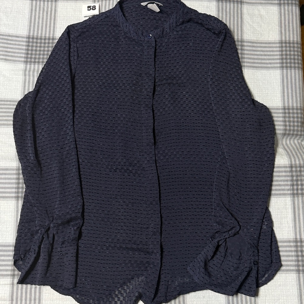 Sheer Button Up Women’s size 8